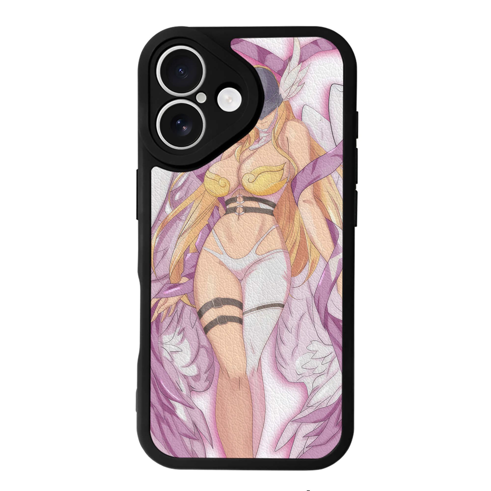 （画像用） Digimon デジタルモンスター/デジモン 【iPhone 16シリーズ対応】シリコンスマホケース（レザー調） 材質：シリコン